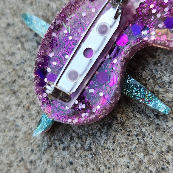 atomic resin brooch - Picture 5 of 7